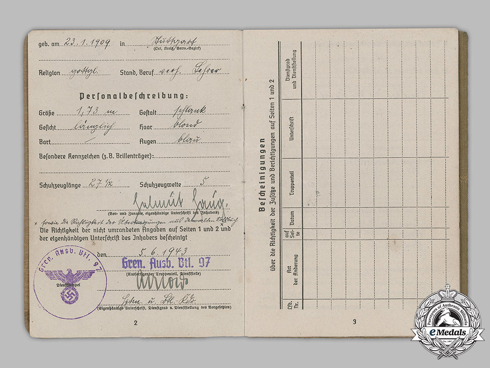 germany,_wehrmacht._a_soldbuch&_documents_to_infantry_oberleutnant_helmut_haug(_ek1)_m19_7205