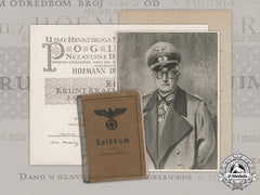 Germany, Heer. The Award Documents & Soldbuch Of Generalstabsarzt Dr. Hermann Von Hofmann