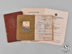 Germany, Heer. A Soldbuch To Unteroffizier Karl Griebling, 208Th Infantry Division