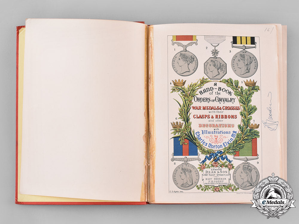 united_kingdom._a_hand-_book_of_the_orders_of_chivalry,_war_medals&_crosses_with_their_clasps&_ribbons_and_other_decorations,_with_illustrations_by_charles_norton_elvin,_c.1892_m19_7353