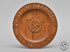 Germany, Daf. A Championship Wooden Plate, C.1937