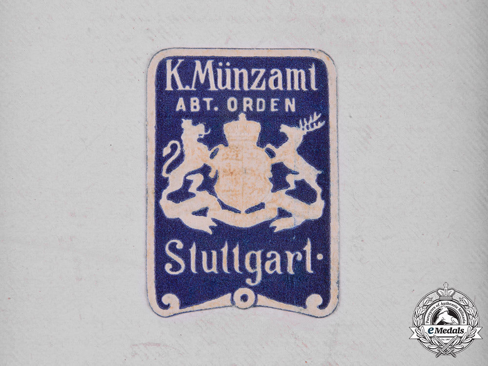württemberg,_kingdom._a_wilhelms_cross,_with_case,_by_k._münzamt_m19_7821