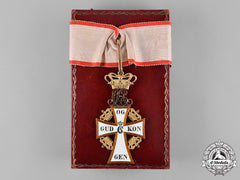 Denmark, Kingdom. An Order Of Dannebrog In Gold, Ii Class Commander With Case, By A. Michelsen