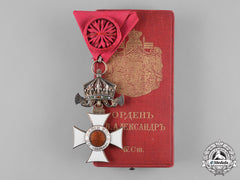 Bulgaria, Kingdom. An Order Of St. Alexander, Iv Class Officer, With Case, By C.f. Rothe & Neffe