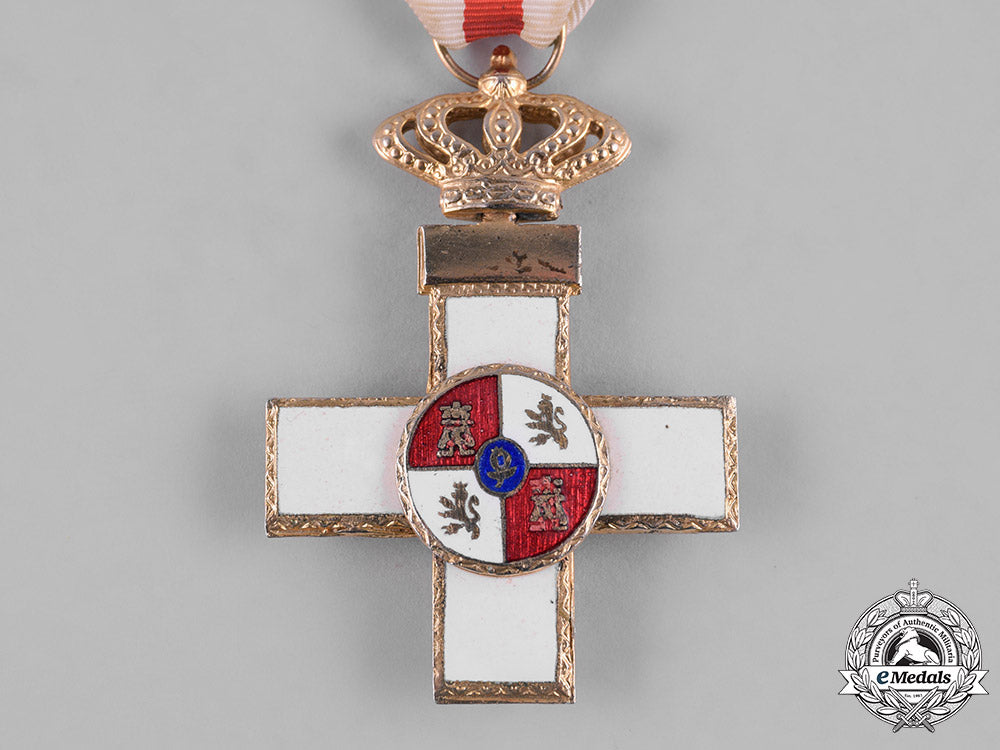spain,_kingdom._an_order_of_military_merit,_cross_with_white_distinction,_type_vii,_c.1975_m19_8372_1