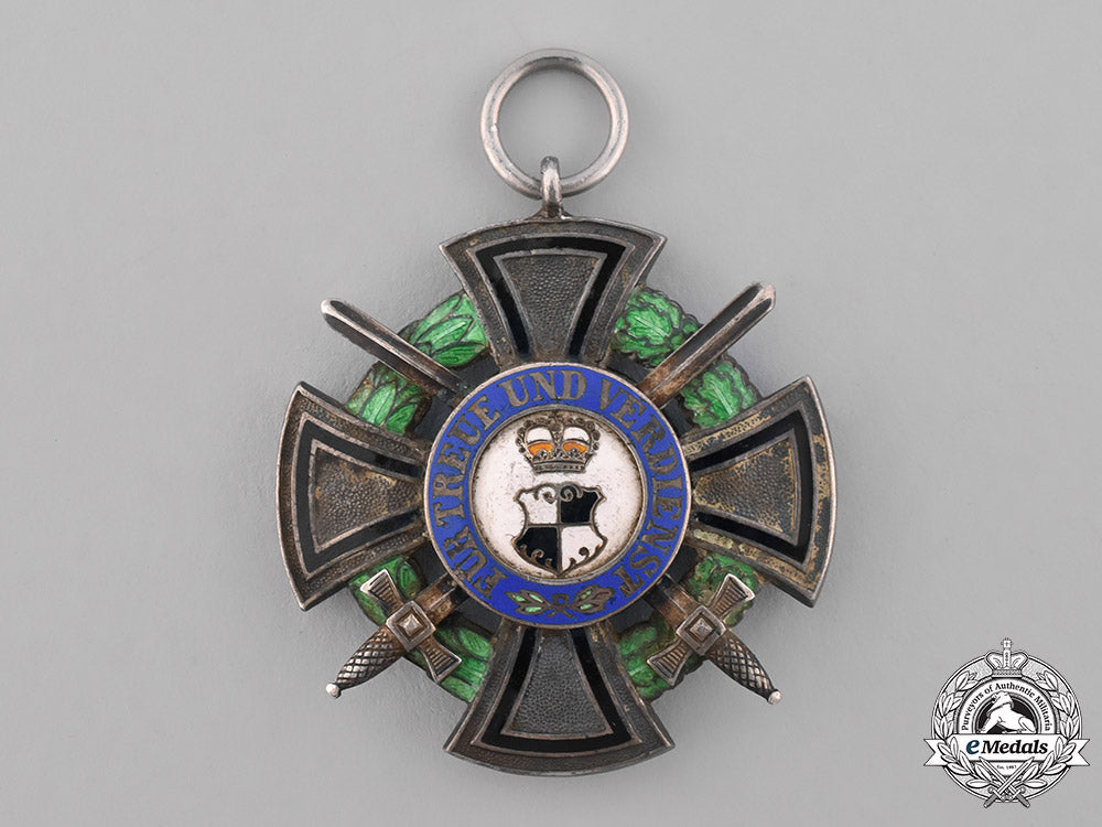 hohenzollern,_state._a_house_order_of_hohenzollern,_iii_class_with_swords,_c.1870_m19_8641