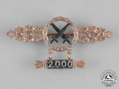 Germany, Federal Republic. A Luftwaffe Front Flying Clasp For Air-To-Ground Support Fighters With “2000” Hanger, 1957 Version