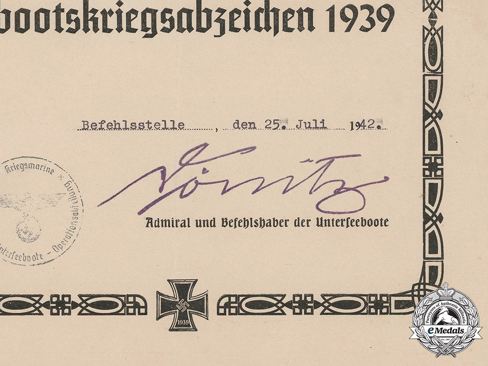 germany,_kriegsmarine._a_pair_of_award_documents_to_günter-_karl_fallasch,1942_m19_8893
