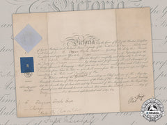 United Kingdom. A Commission Document To Major John (Jack) Fowke, 54Th (West Norfolk) Regiment Of Foot, 1866