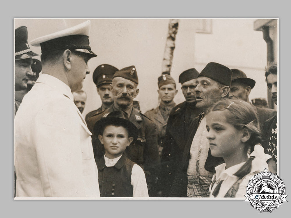 croatia,_independent_state._large_press_photo_of_ante_pavelić_in_banja_luka,_c.1942_m19_8935