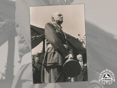 Croatia, Independent State. A Large Press Photo Of Slavko Kvaternik, C.1942