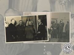 Croatia, Independent State. Three Press Photos Of Slavko Kvaternik