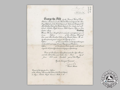 united_kingdom._two_award_documents;_obe&_promotion,_c.1930_m19_8952