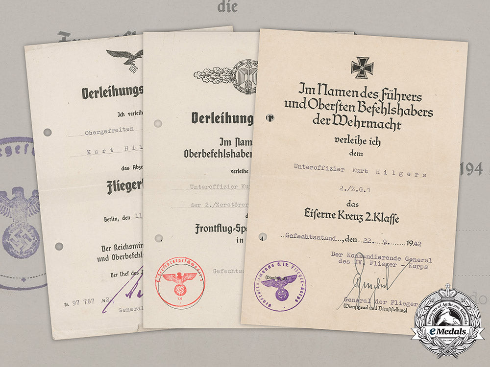 germany,_luftwaffe._a_gold_grade_fighter_clasp_award_document_group_to_kurt_hilgers_m19_8960