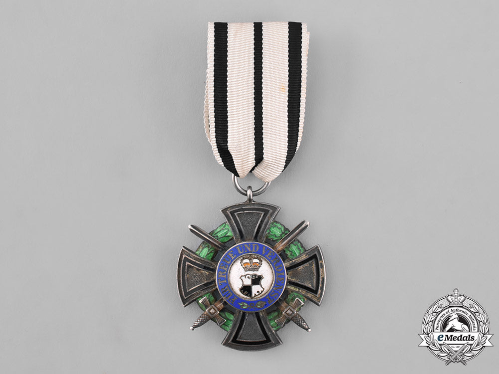 hohenzollern,_state._a_house_order_of_hohenzollern,_iii_class_with_swords,_c.1870_m19_9106_1_