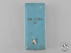 Serbia, Kingdom. An Order St. Sava, Ii Class Case, By Huguenin Frères & Co.