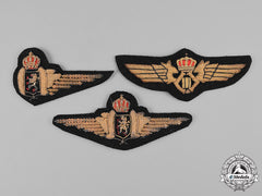 Belgium, Kingdom. Three Air Component Badges