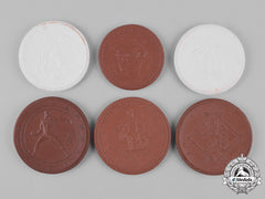 Germany, Weimar. A Lot Of Weimar Era Ceramic Commemorative Medals, C.1922