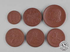Germany, Weimar. A Lot Of Weimar Era Ceramic Commemorative Medals