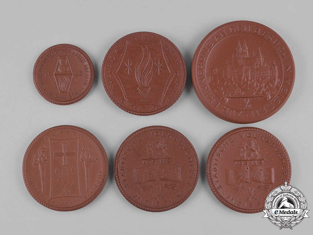 germany,_weimar._a_lot_of_weimar_era_ceramic_commemorative_medals_m19_9889