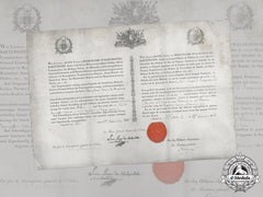 Germany, Hohenlohe. An Award Document For The House Order Of The Phoenix, 1816