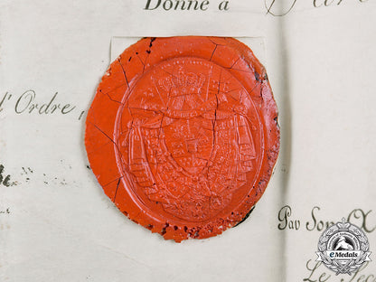 germany,_hohenlohe._an_award_document_for_the_house_order_of_the_phoenix,1816_m19_9893