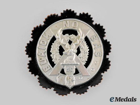 canada,_cef._a50_th_regiment(_gordon_highlanders_of_canada)_glengarry_badge,_c.1913-1920_m20_00096