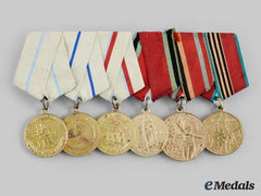 Russia, Soviet Union. A Defence Of Odessa, Sebastopol & Kiev Medal Bar