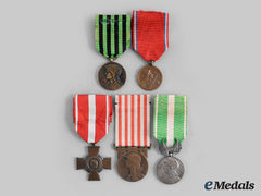 France, Iii Republic. Five Commemorative Medals