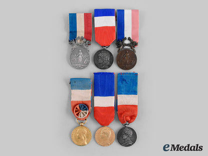 france,_iii_republic._six_ministry_honour_medals_m20_00152