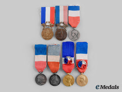 France, Iii Republic. A Lot Of Seven Honour Medals