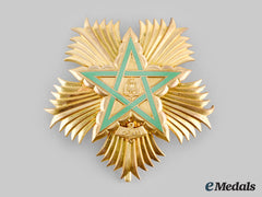 Morocco. An Order Of The Throne, Grand Officer Breast Star, C. 1975