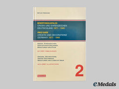 Germany. Orders And Decorations Germany (Price Guide): 1871-1945, Second Edition, By Detlev Niemann