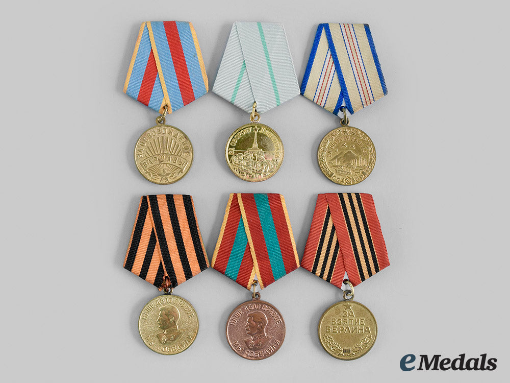 russia,_soviet_union._a_lot_of_six_second_war_medals_m20_00333