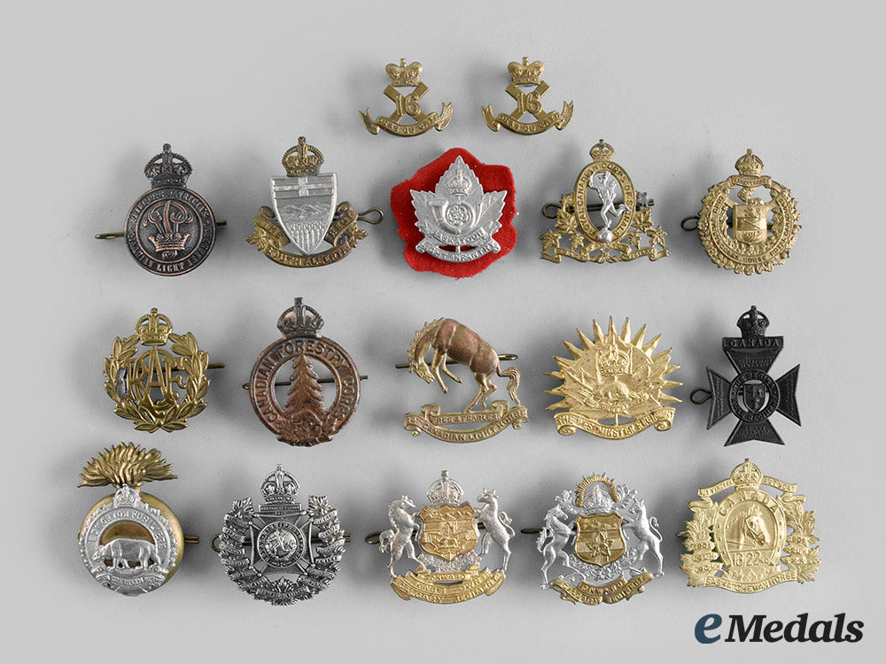 canada,_commonwealth._a_lot_of_seventeen_western_provinces_themed_regimental_badges_m20_00487_1