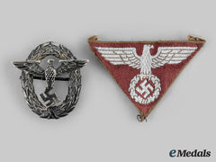 Germany, Third Reich. A Pair Of Cap Insignia