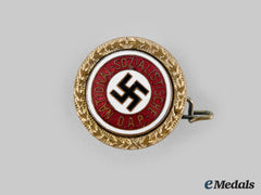 Germany, Nsdap. A Golden Party Badge, Small Version, By Josef Fuess (95411)