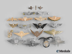 International. A Lot Of Twenty Paratrooper Badges