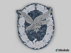 Germany, Luftwaffe. An Air Gunner Badge, Cloth Version