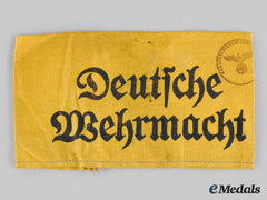 Germany, Wehrmacht. A Civilian Employee Armband