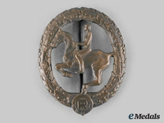 Germany, Third Reich. A German Equestrian Badge, Bronze Grade, Iii Class