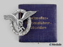 Germany, Luftwaffe. A Pilot’s Badge, With Case, By Gebrüder Schneider