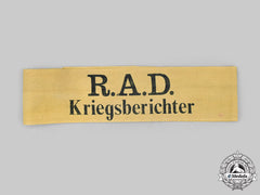 Germany, Rad. A Reich Labour Service War Correspondent’s Armband