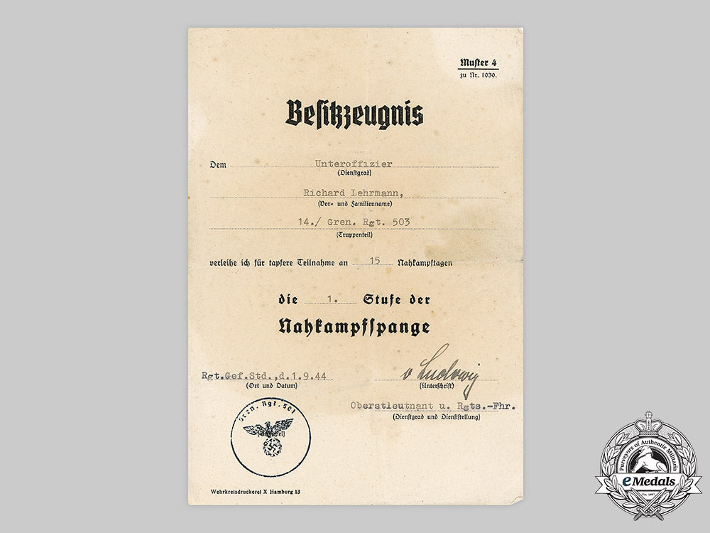 germany,_heer._an_extensive_lot_of_award_documents_to_unteroffizier_richard_lehrmann,_grenadier-_regiment503_m20_1235m19_17414