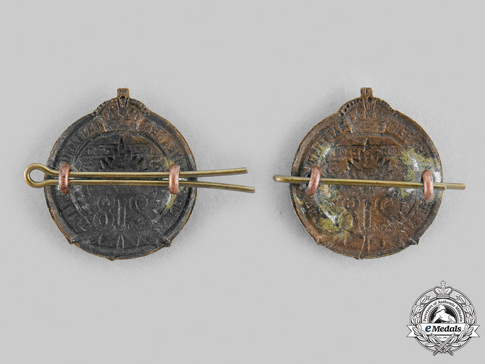 canada,_cef._a218_th_infantry_battalion"_edmonton_irish"_collar_badge_pair_m20_129_emd9569_1