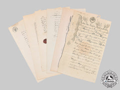 Prussia, Kingdom. A Collection Of Certificates To Major Von Heinzmann And Daughter Charlotte