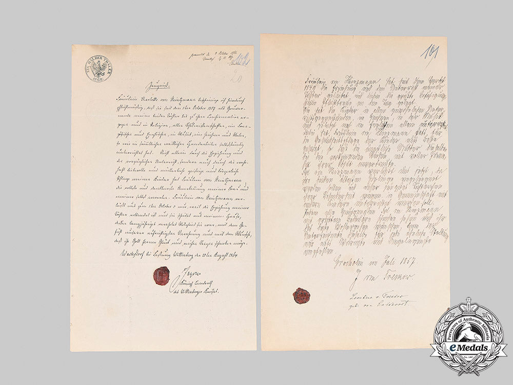 prussia,_kingdom._a_collection_of_certificates_to_major_von_heinzmann_and_daughter_charlotte_m20_1333_mnc3396_1_1_1