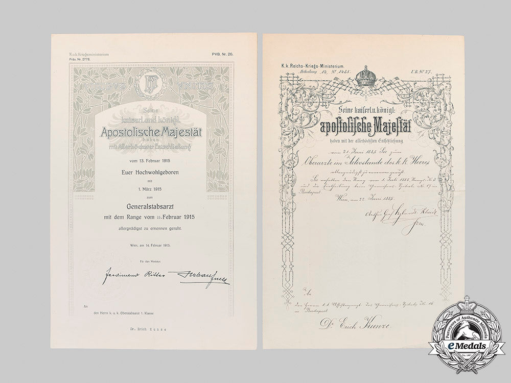 austria,_imperial._six_large_promotion_certificates_to_general_staff_surgeon_dr._erich_kunze_c.1900_m20_1341_mnc3412_1