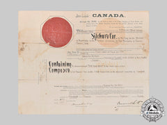 Canada, Dominion. An Indian Land Sale Grant Document, District Of Manitoulin, Ontario, 1918