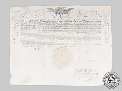 austria,_imperial._a_leopold_order_knight’s_cross_document_with_original_signature_of_franz_i,1817_m20_1357_mnc3448